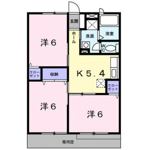 3DK 間取り図
