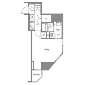 1K 間取り図