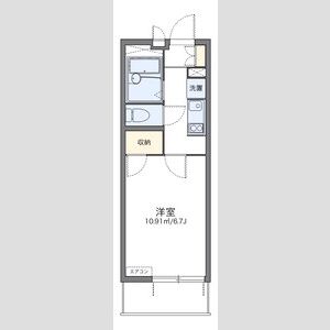 1K 間取り図