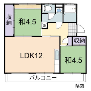 2LDK 間取り図
