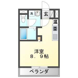 ワンルーム 間取り図