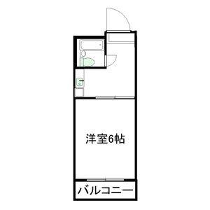 1DK 間取り図