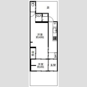 2DK 間取り図