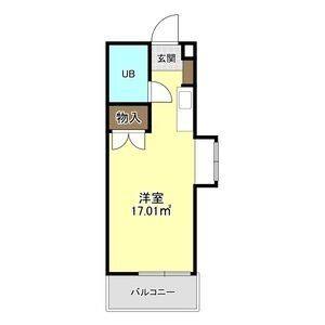 ワンルーム 間取り図