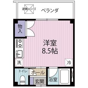 ワンルーム 間取り図