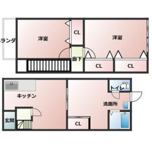 3DK 間取り図