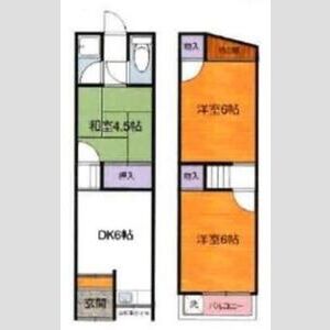3DK 間取り図
