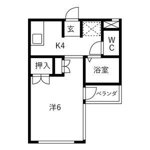 ワンルーム 間取り図