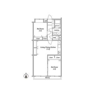2LDK 間取り図