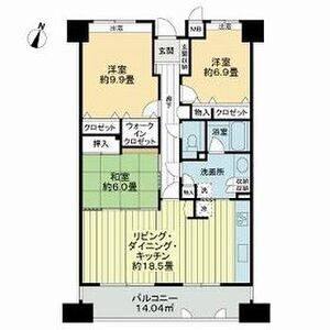 3LDK 間取り図