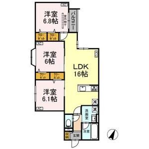 3LDK 間取り図