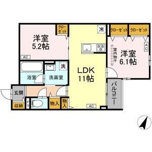 2LDK 間取り図