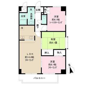 3LDK 間取り図