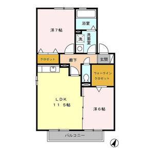 2LDK 間取り図