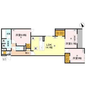 3LDK 間取り図