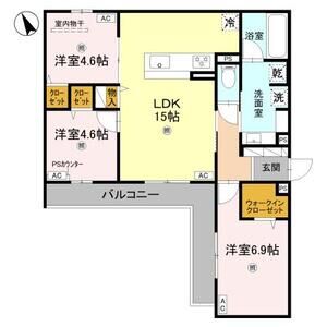 3LDK 間取り図