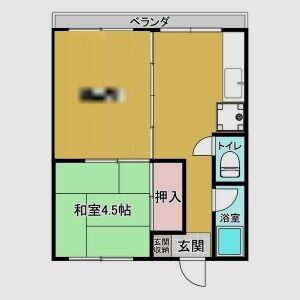 2DK 間取り図