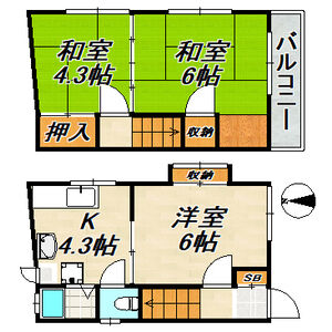 3K 間取り図