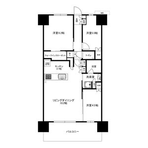 3LDK 間取り図