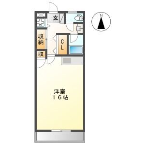 ワンルーム 間取り図