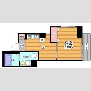 1DK 間取り図