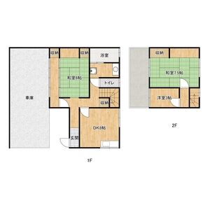 3DK 間取り図