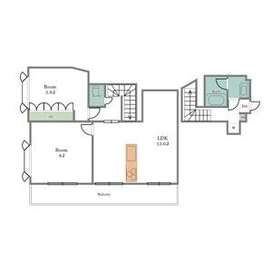 2LDK 間取り図