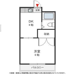 1DK 間取り図