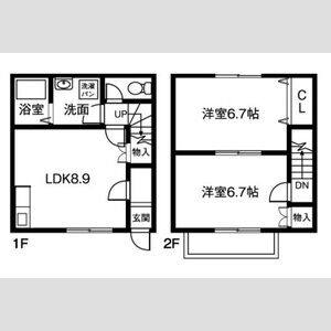 2DK 間取り図