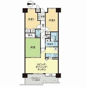3LDK 間取り図