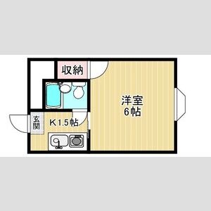 1K 間取り図