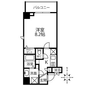 1K 間取り図
