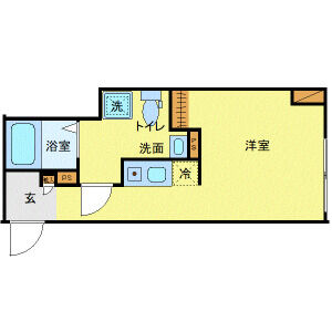 ワンルーム 間取り図