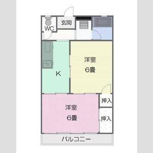 2K 間取り図