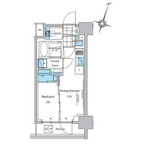 1DK 間取り図