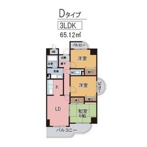 3LDK 間取り図