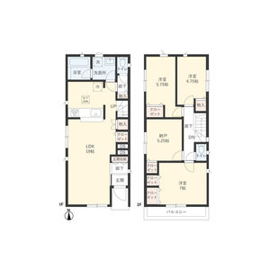 3LDK 間取り図