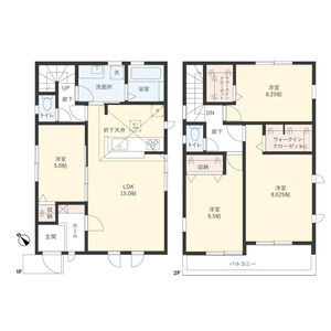 4LDK 間取り図