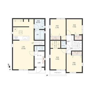 4LDK 間取り図