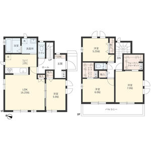 4LDK 間取り図