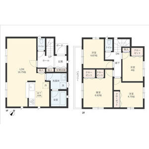 4LDK 間取り図