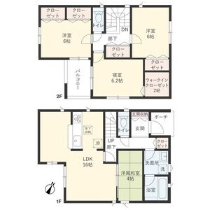 4LDK 間取り図