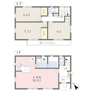 3LDK 間取り図
