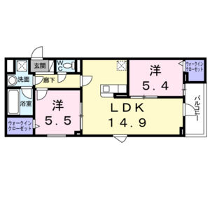 2LDK 間取り図