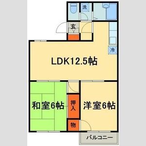 2LDK 間取り図