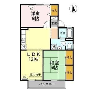 2LDK 間取り図