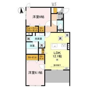 2LDK 間取り図