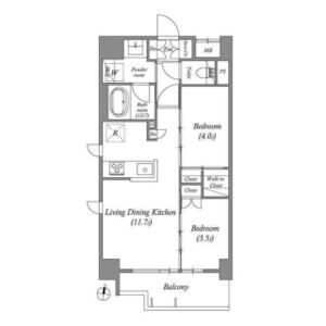 2LDK 間取り図