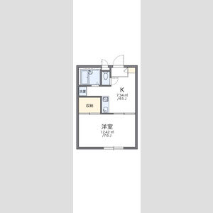 1DK 間取り図