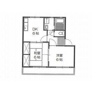 2DK 間取り図